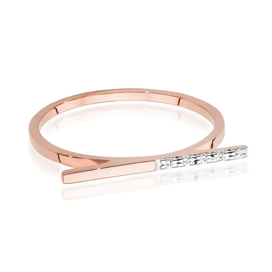 Gold Ring with 0.025ct Diamonds