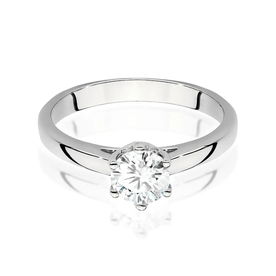 Goldring mit 0,70 ct Diamant