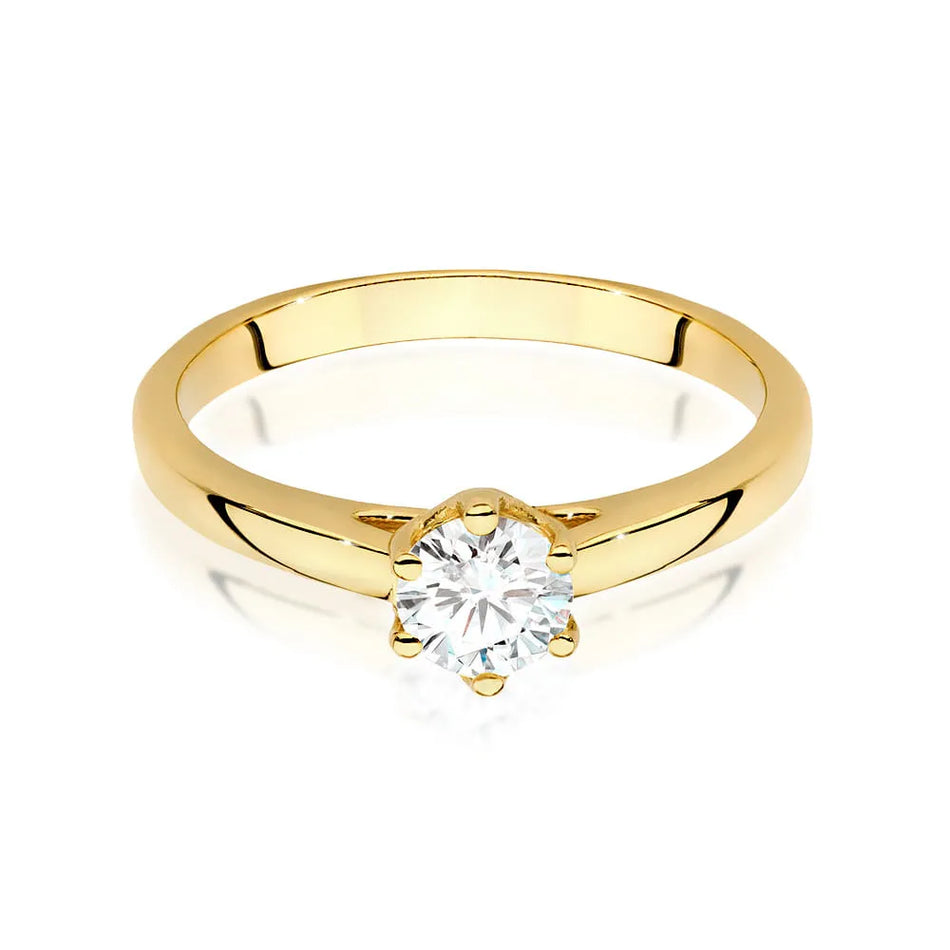 Goldring mit 0,50 ct Diamant