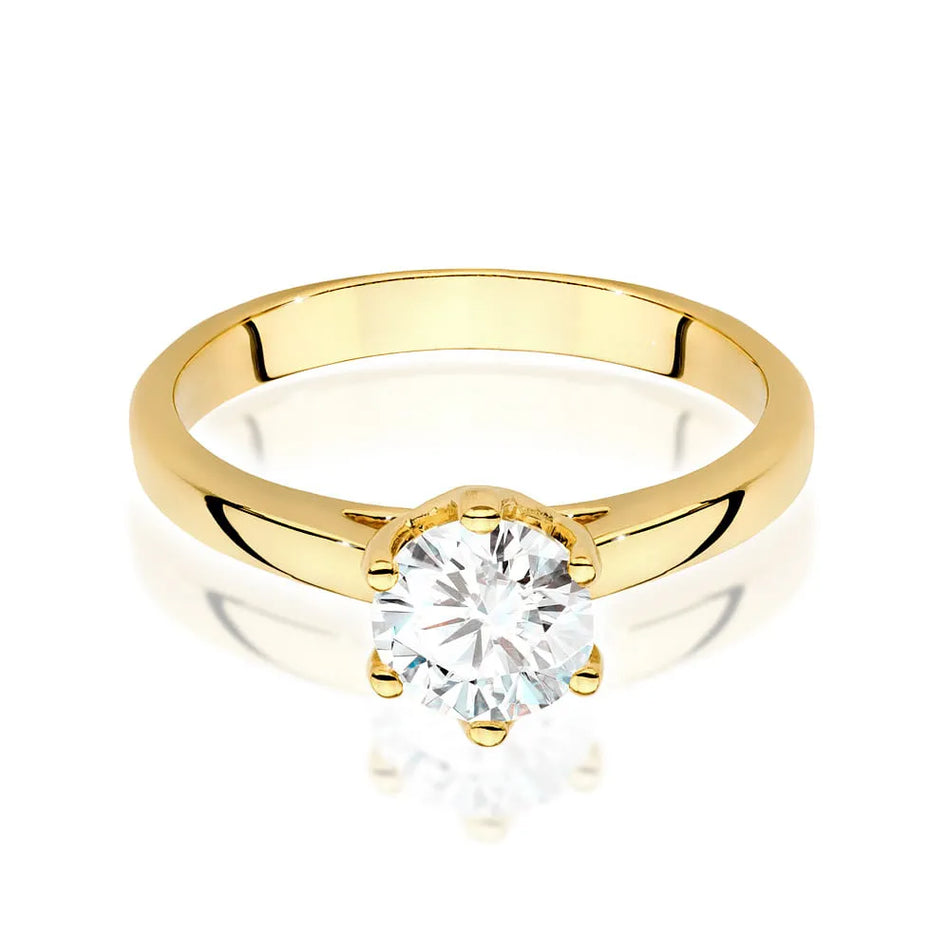 Goldring mit 1,00 ct Diamant
