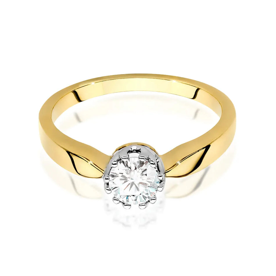 Goldring mit 0,40 ct Diamant