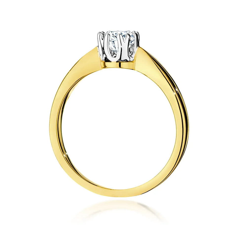 Goldring mit 0,40 ct Diamant