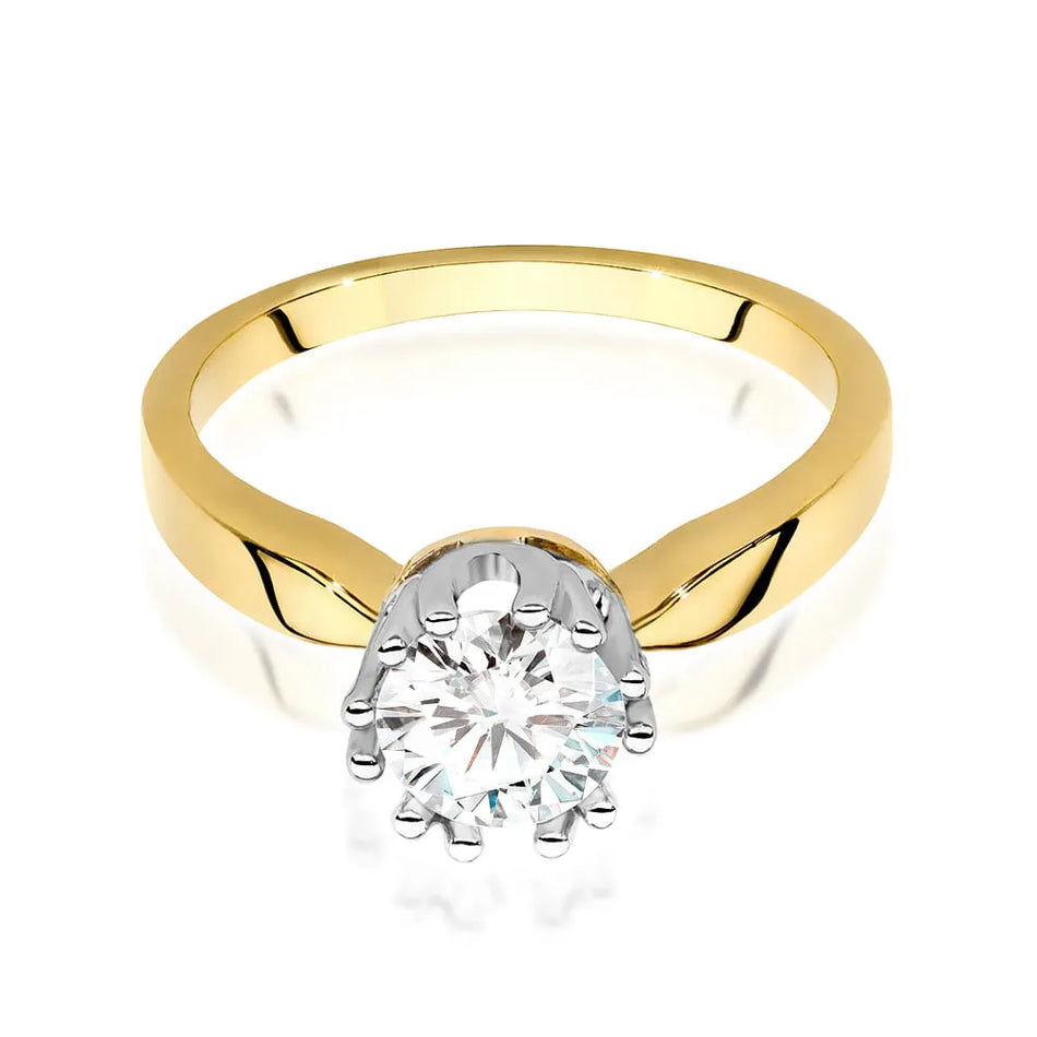 Goldring mit 0,70 ct Diamant