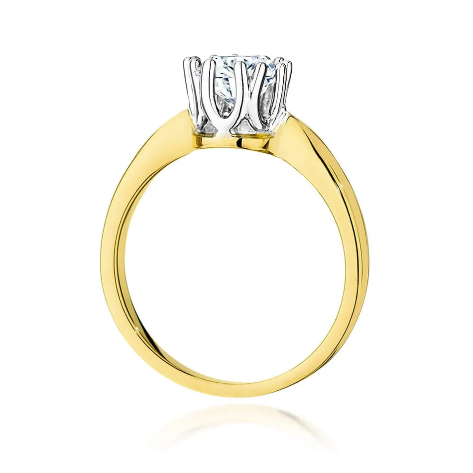 Goldring mit 0,70 ct Diamant