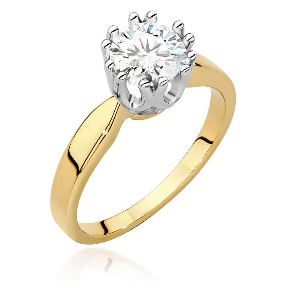 Goldring mit Diamant