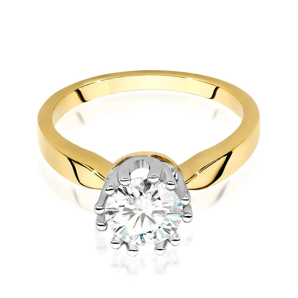 Goldring mit Diamant