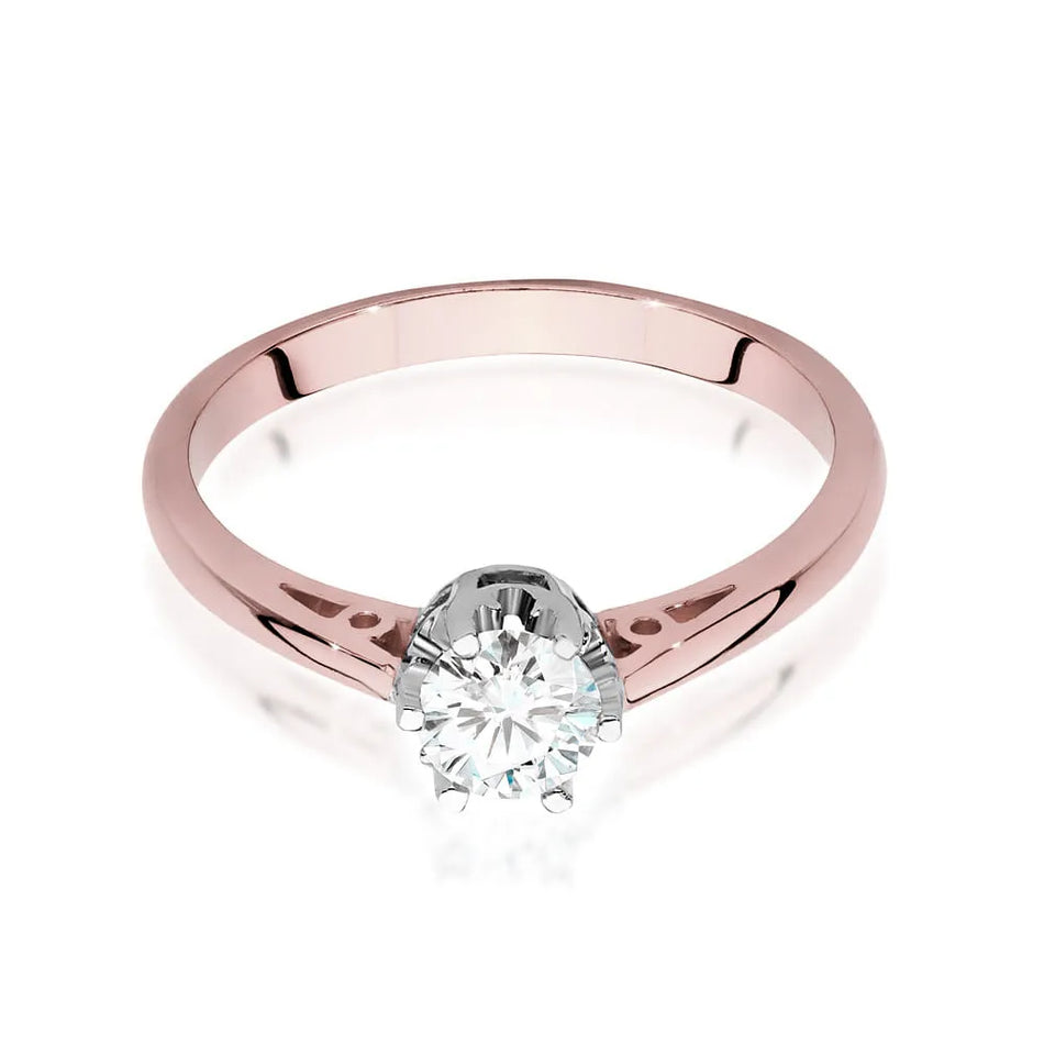 Goldring mit 0,40 ct Diamant