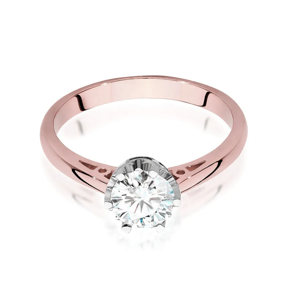 Goldring mit 0,70 ct Diamant