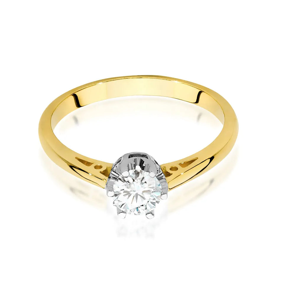 Goldring mit 0,40 ct Diamant