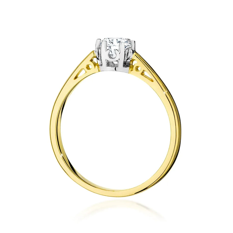 Goldring mit 0,40 ct Diamant