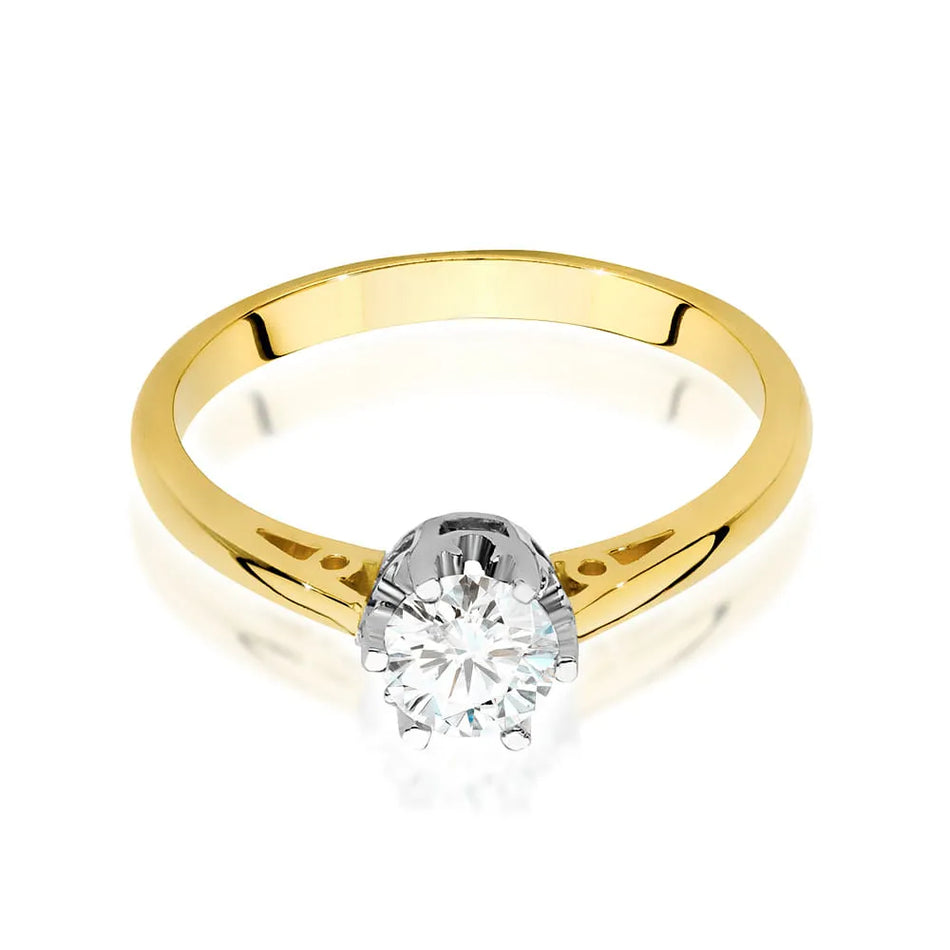 Goldring mit 0,50 ct Diamant