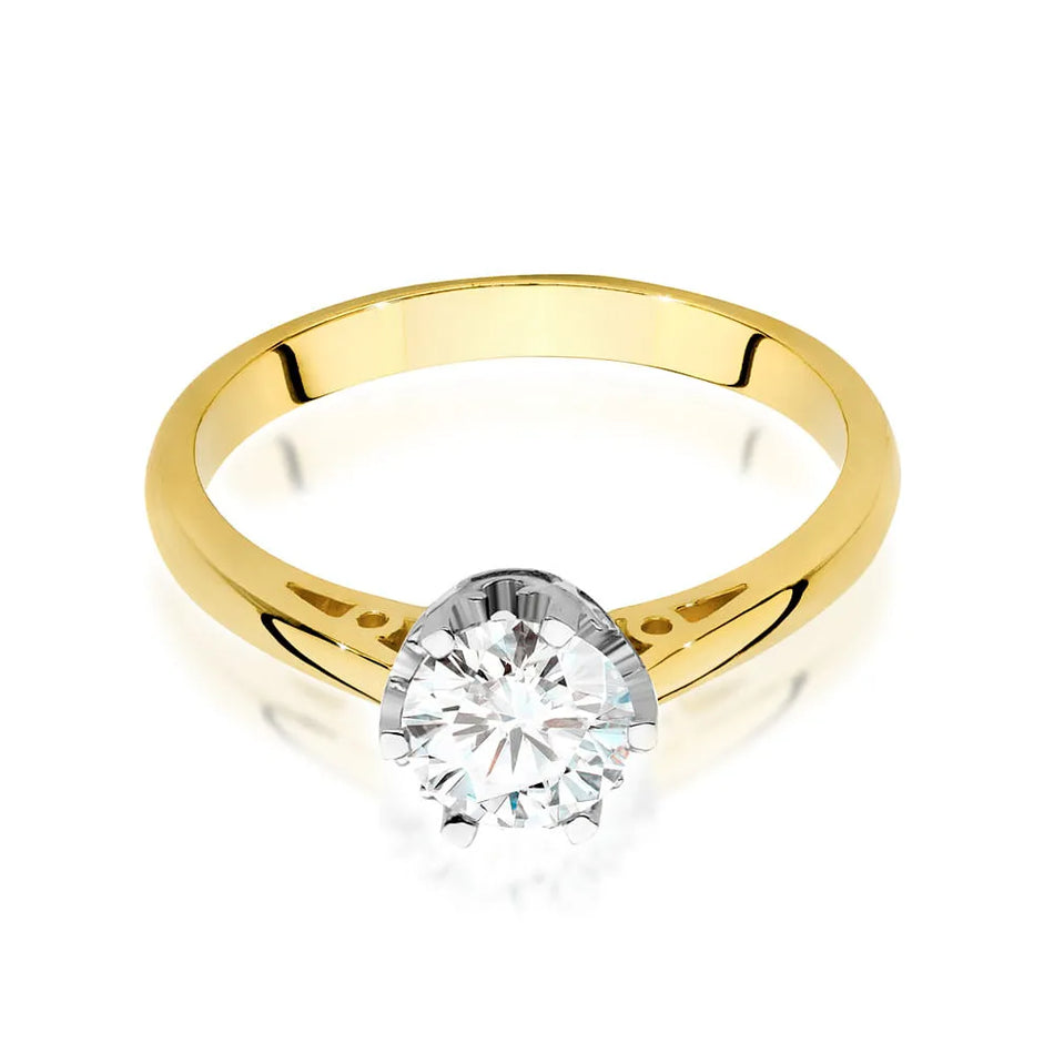 Goldring mit 0,70 ct Diamant