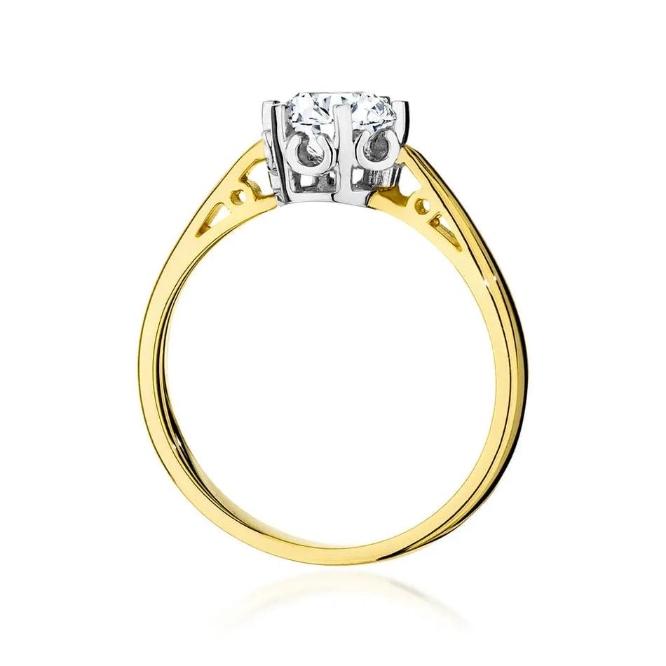 Goldring mit 0,70 ct Diamant