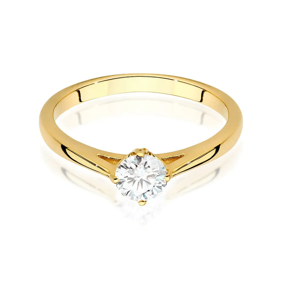 Goldring mit 0,40 ct Diamant