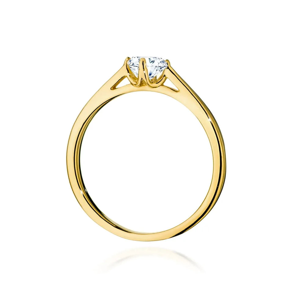 Goldring mit 0,40 ct Diamant