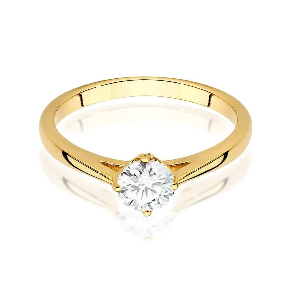 Goldring mit 0,50 ct Diamant