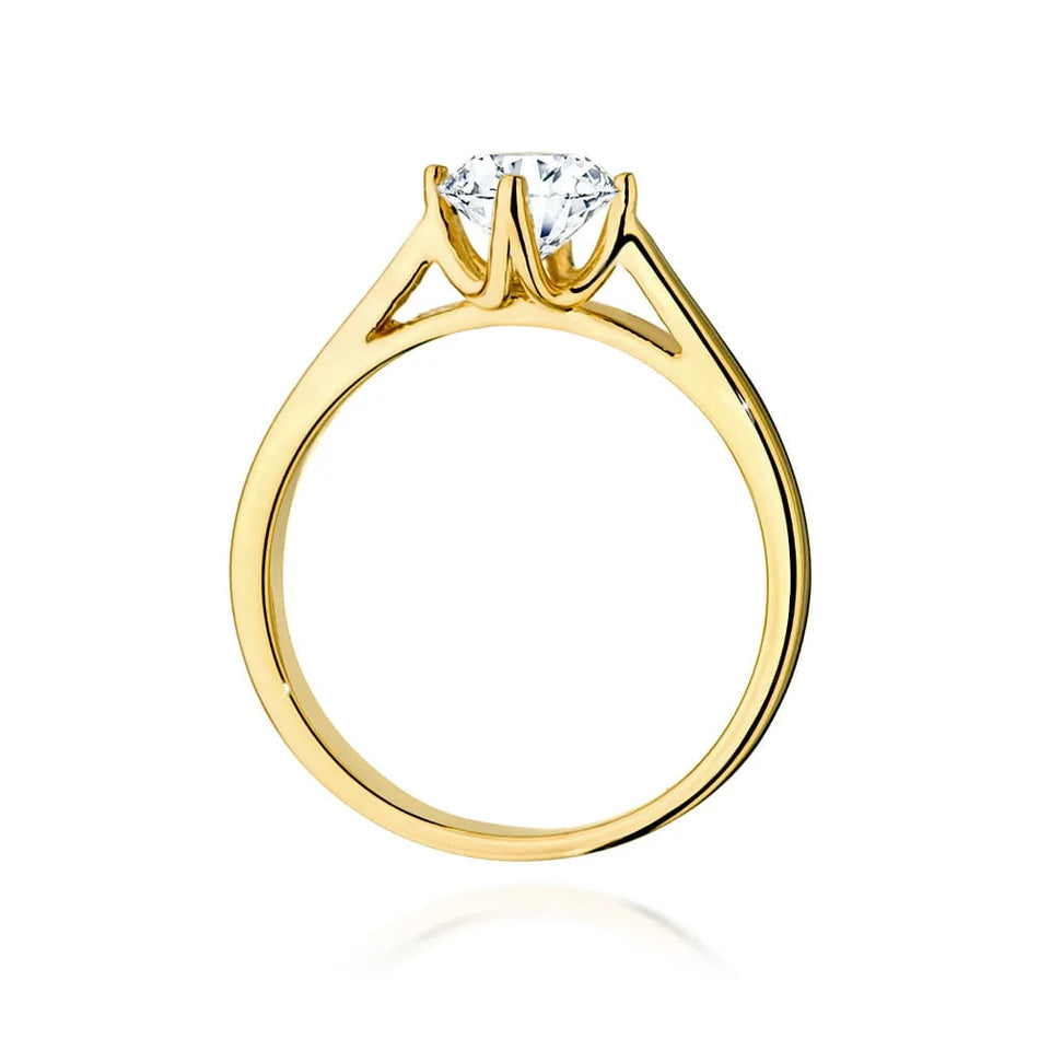 Goldring mit 0,70 ct Diamant