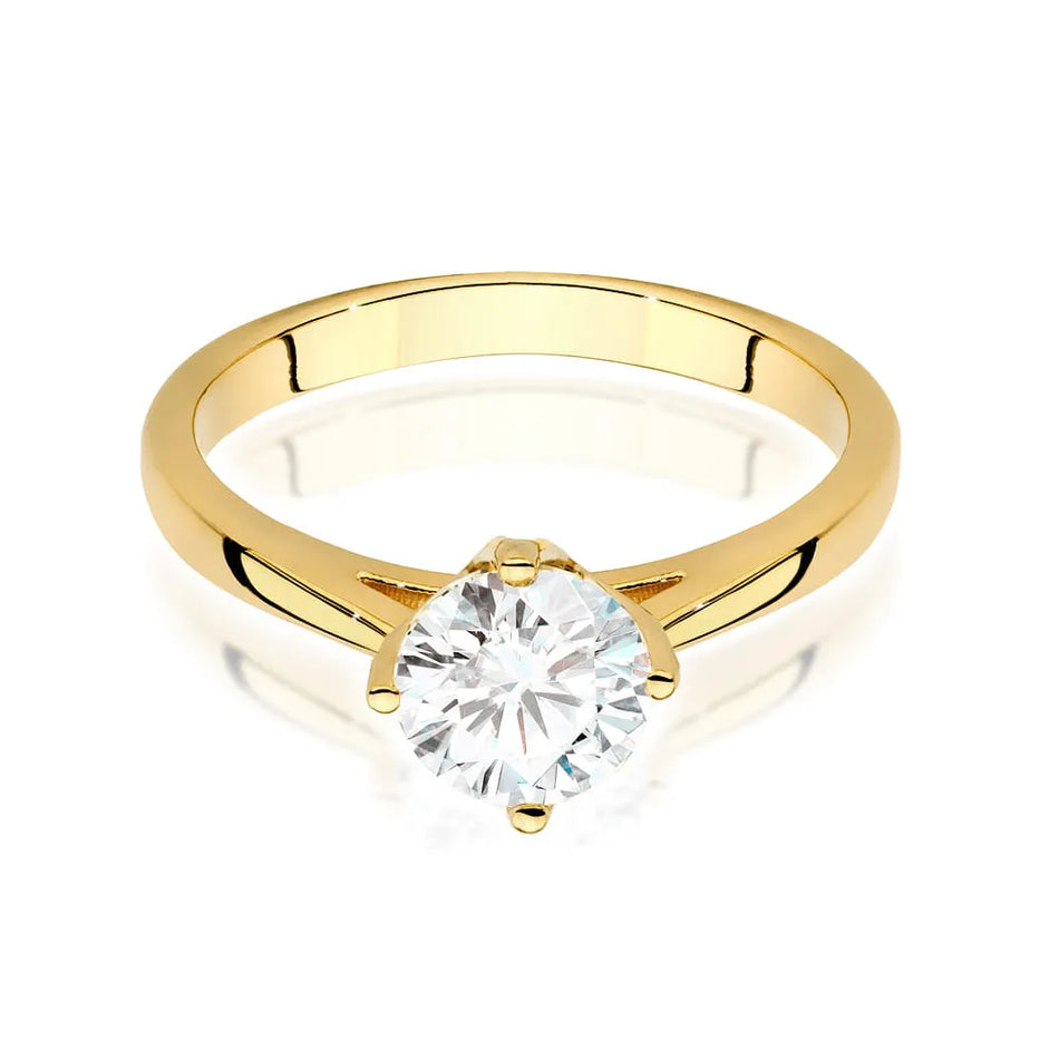 Goldring mit 1,00 ct Diamant