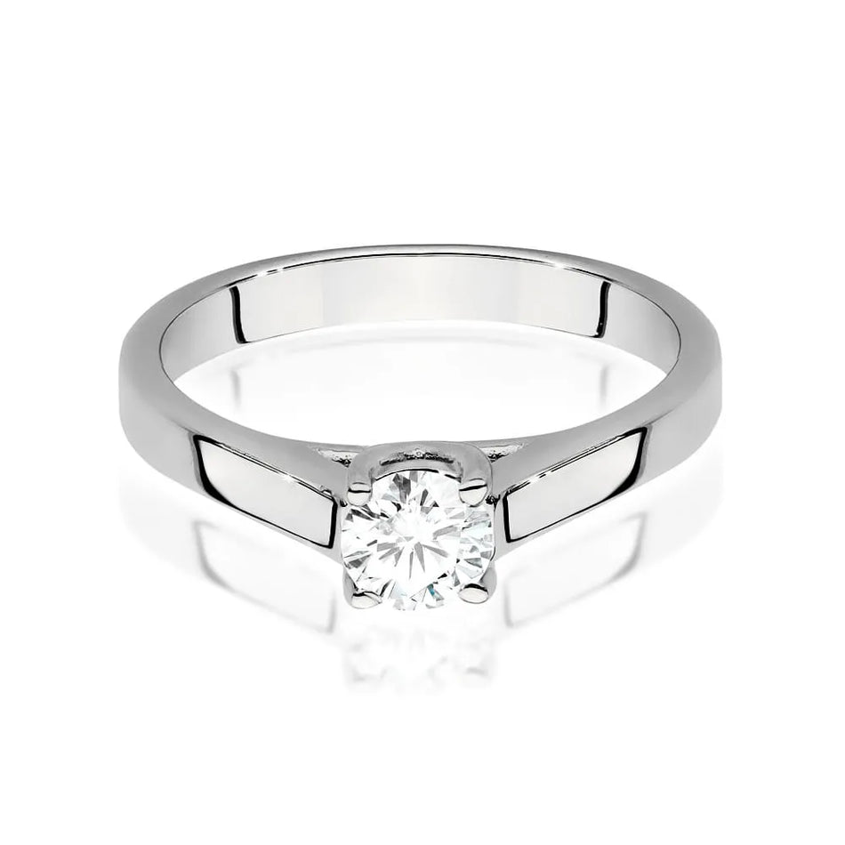 Goldring mit 0,40 ct Diamant