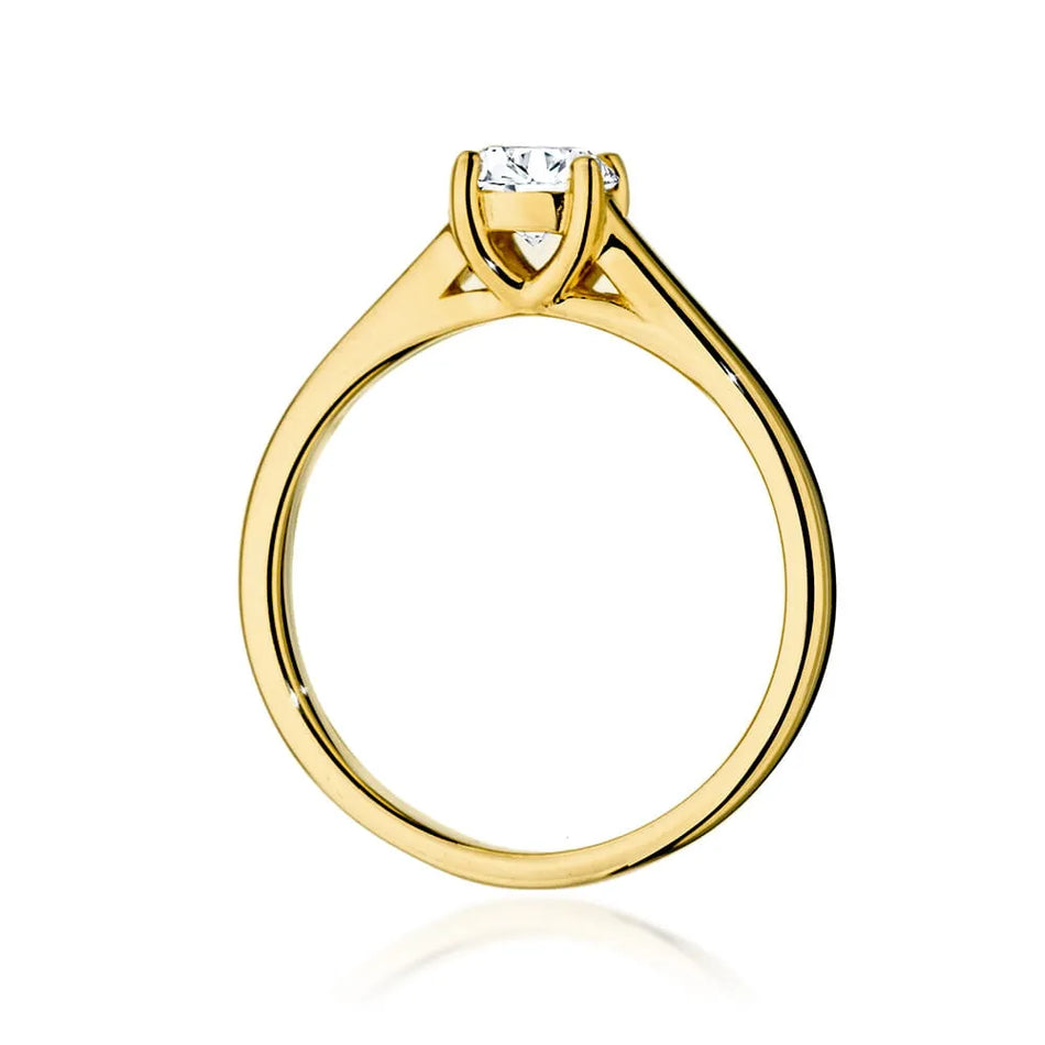 Goldring mit 0,50 ct Diamant