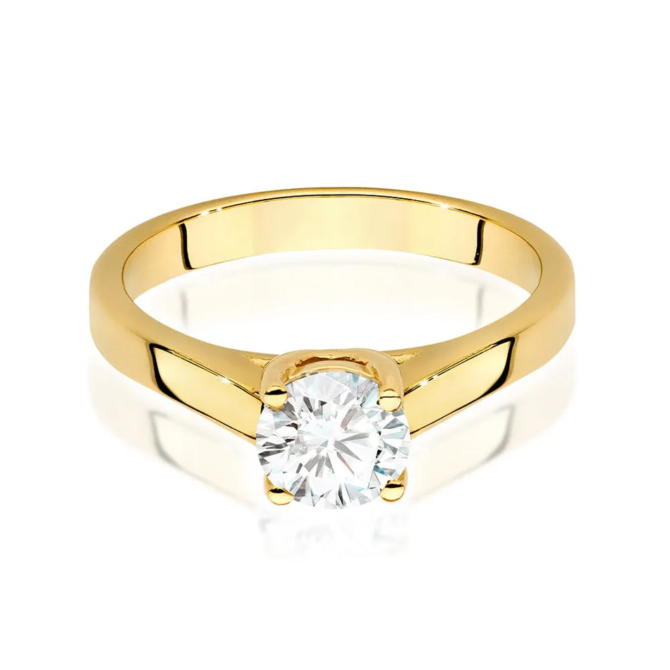 Goldring mit 0,70 ct Diamant