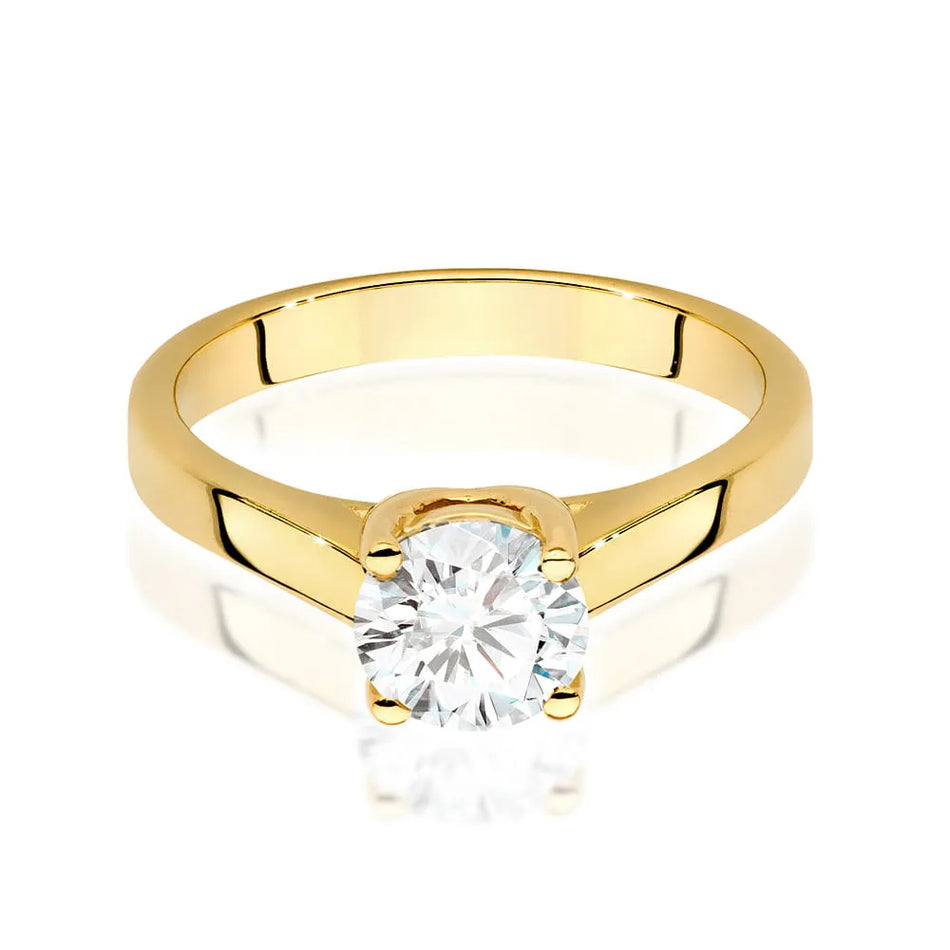 Goldring mit 1,00 ct Diamant