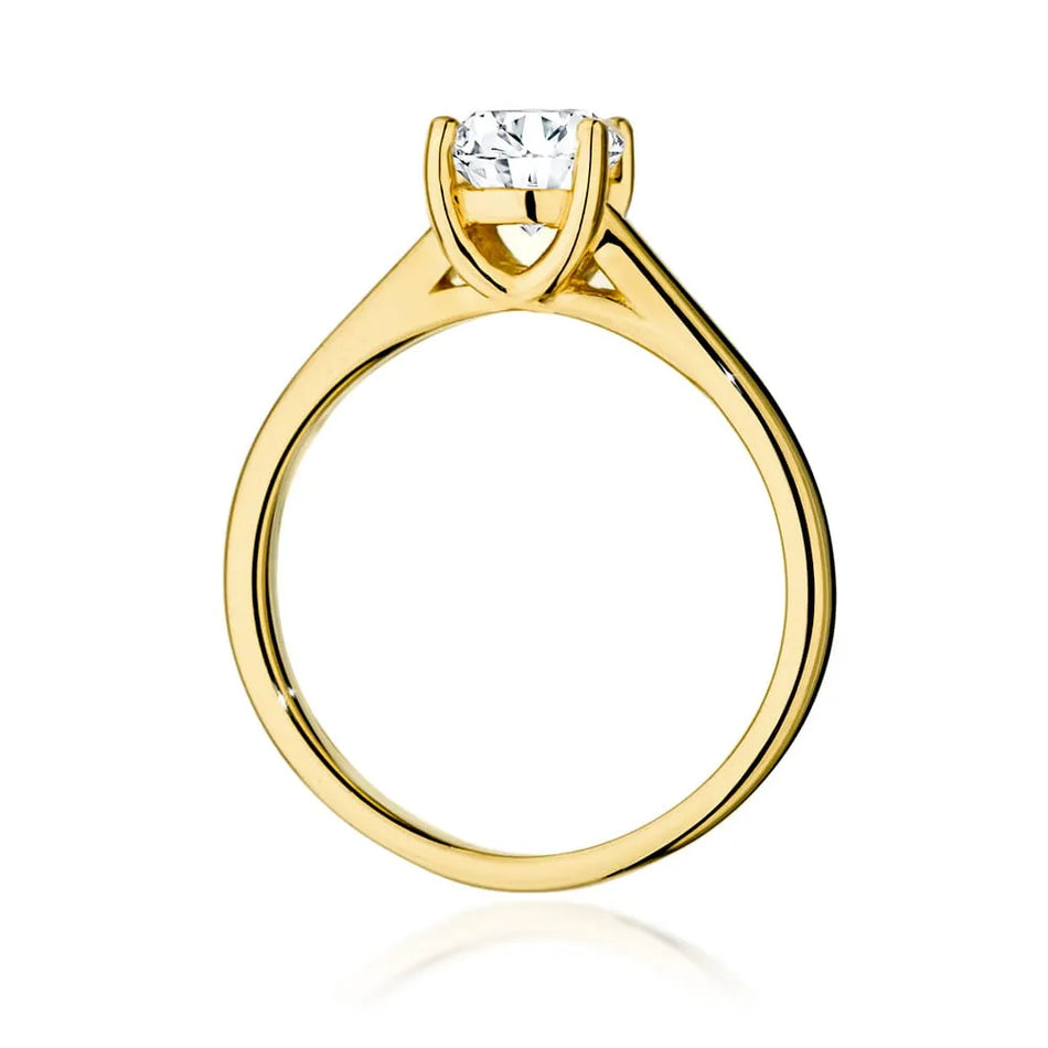 Goldring mit 1,00 ct Diamant