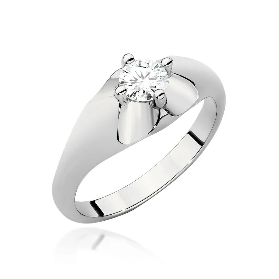 Goldring mit 0,40 ct Diamant