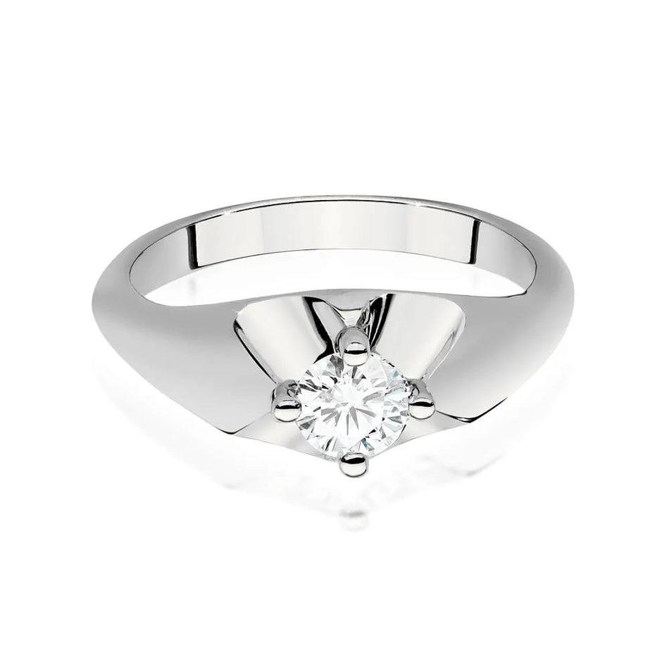 Goldring mit 0,40 ct Diamant