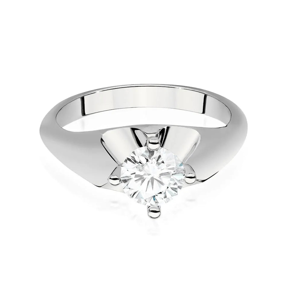 Goldring mit 0,70 ct Diamant