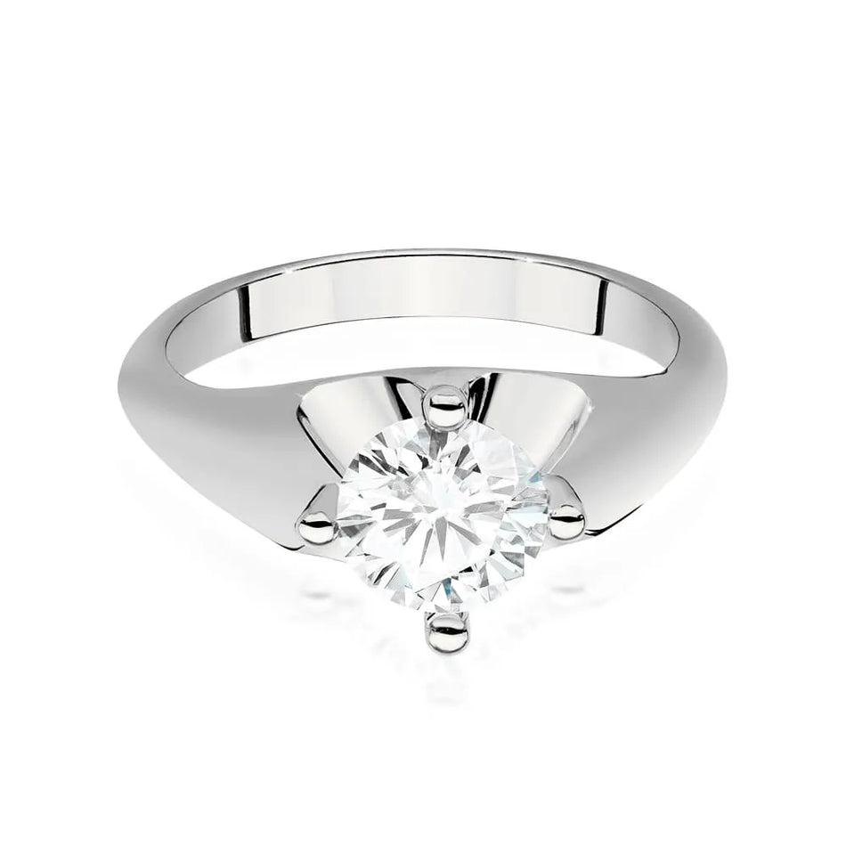 Goldring mit 1,00 ct Diamant
