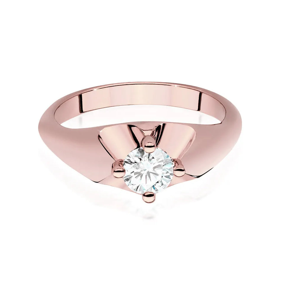 Goldring mit 0,50 ct Diamant