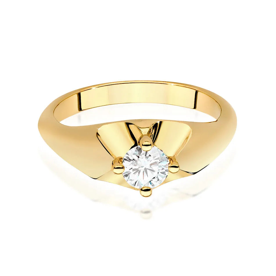 Gold Ring with 0.40ct Diamond