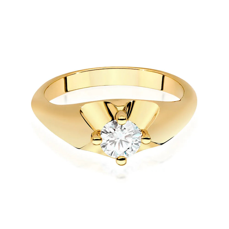 Goldring mit 0,50 ct Diamant