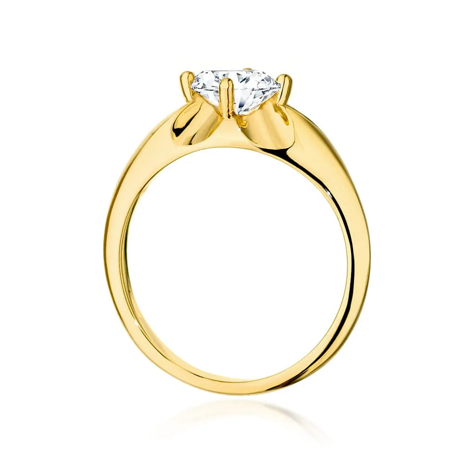 Goldring mit 0,70 ct Diamant