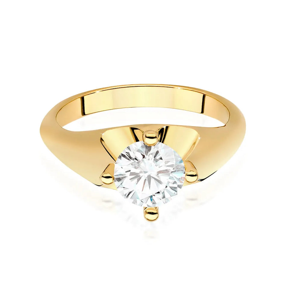 Goldring mit 1,00 ct Diamant
