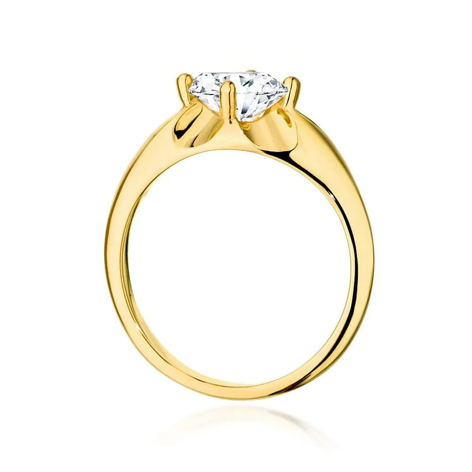 Goldring mit 1,00 ct Diamant