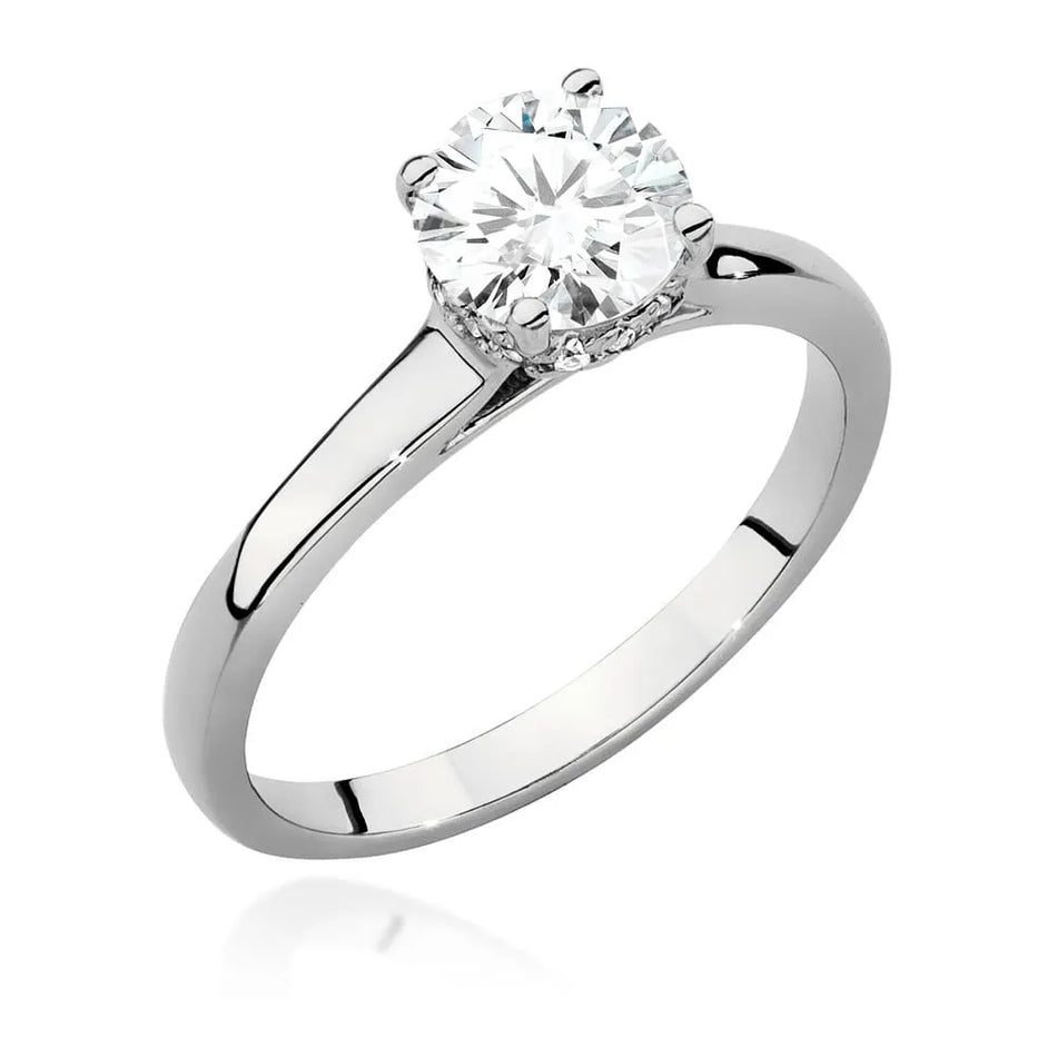 Ring mit Diamanten 1ct und 0.07ct | 14K (585) Gold