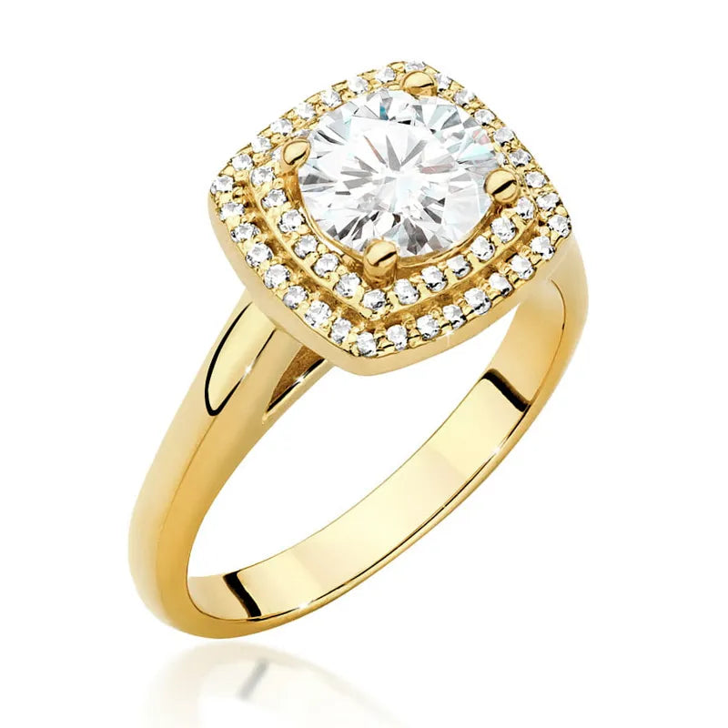 Ring mit Labordiamanten 1ct und 0.28ct | 14K (585) Gold
