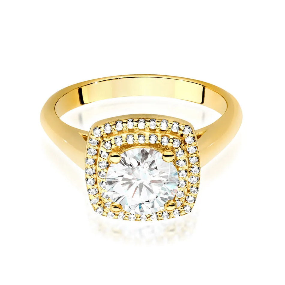 Ring mit Labordiamanten 1ct und 0.28ct | 14K (585) Gold