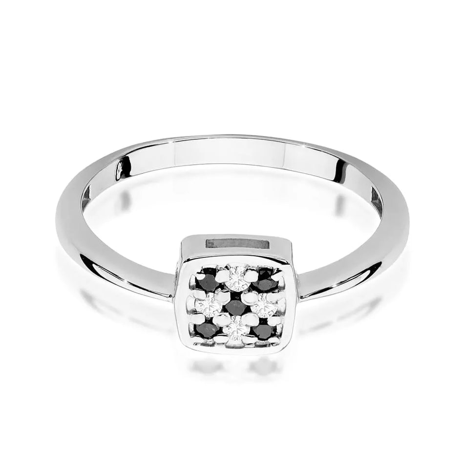 Goldring mit 0,14 ct Diamanten