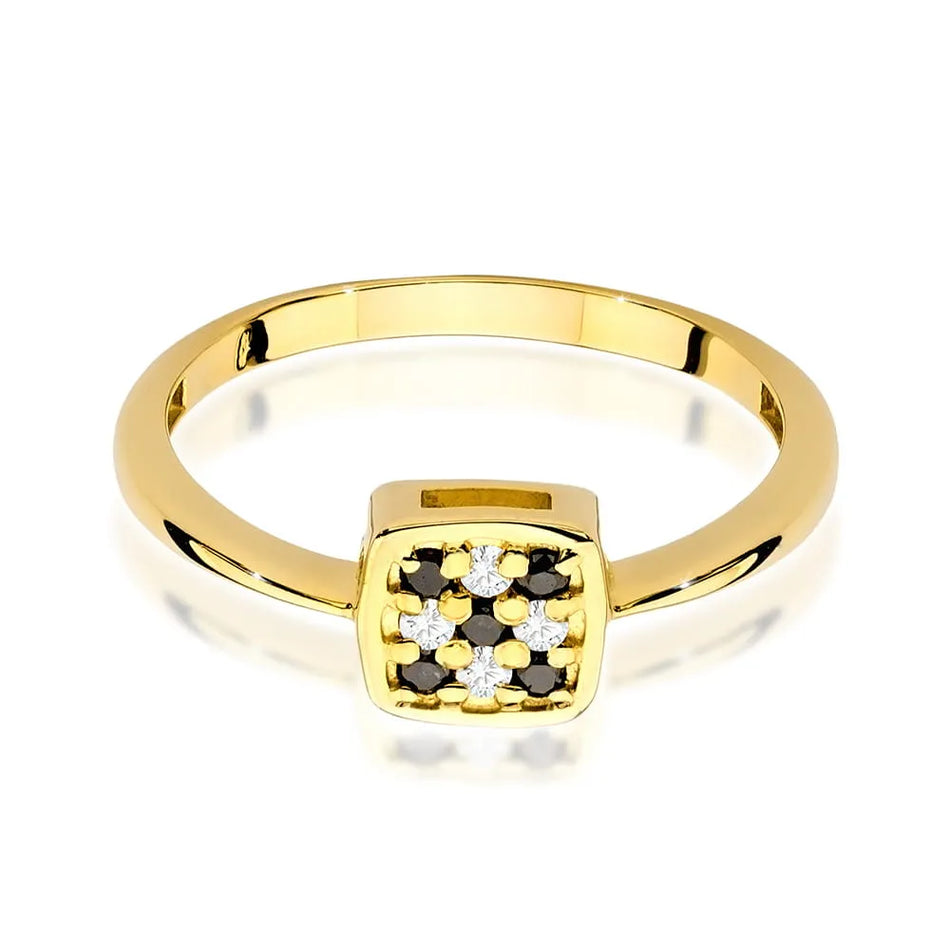 Gold Ring with 0.14ct Diamonds