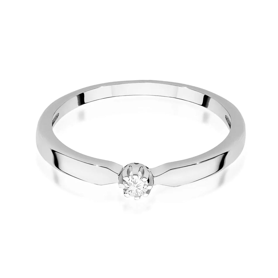 Goldring mit 0,04 ct Diamant