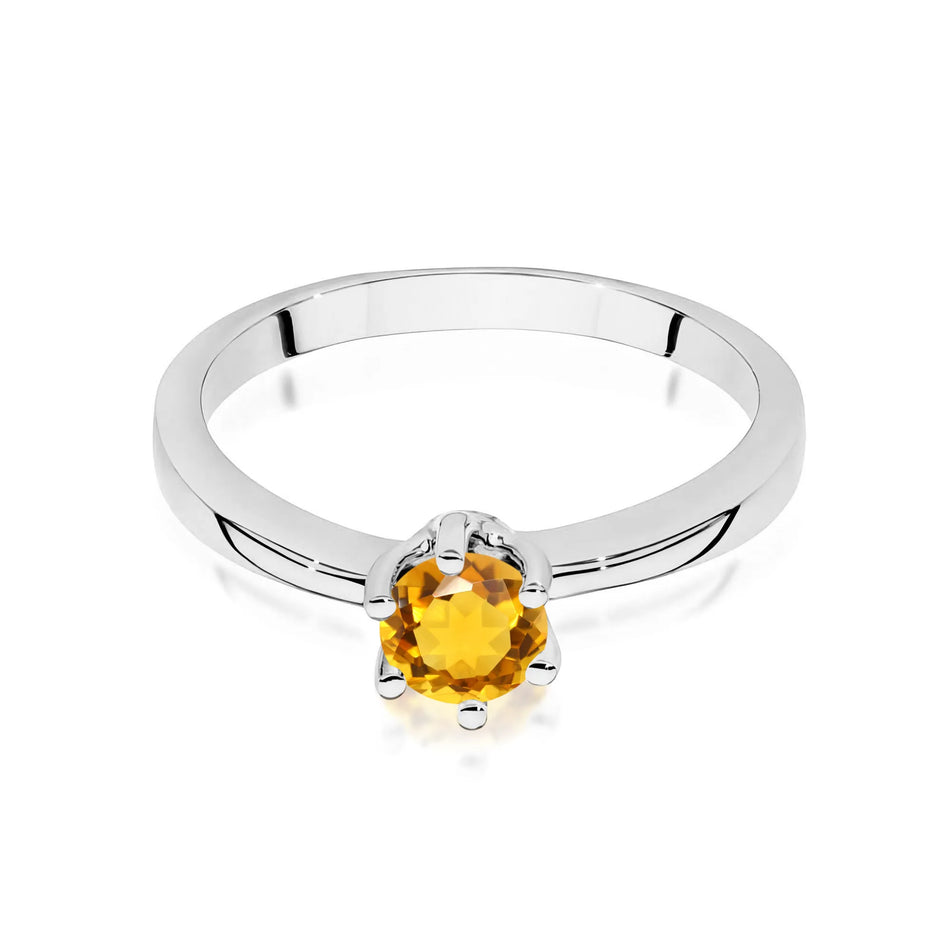 Ring mit Citrin 0.5ct | 14K (585) Gold