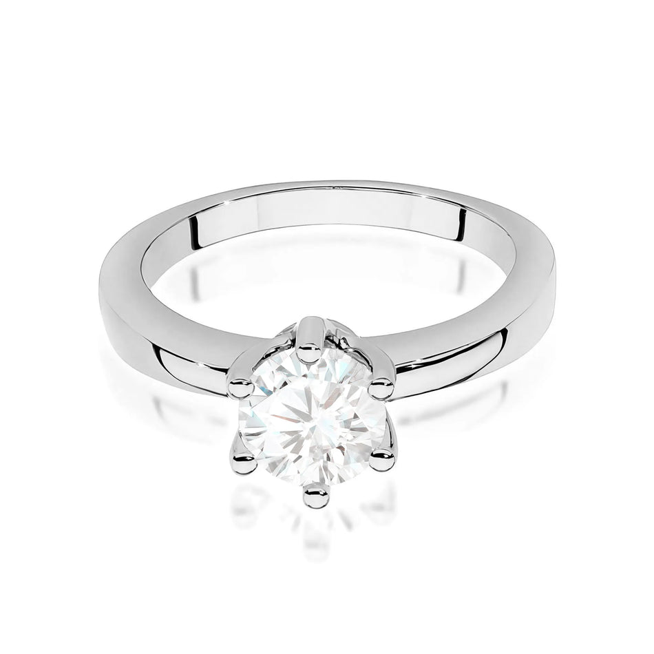 Goldring mit 0,70 ct Diamant