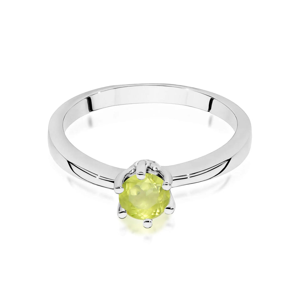 Ring mit Olivin 0.6ct | 14K (585) Gelbgold