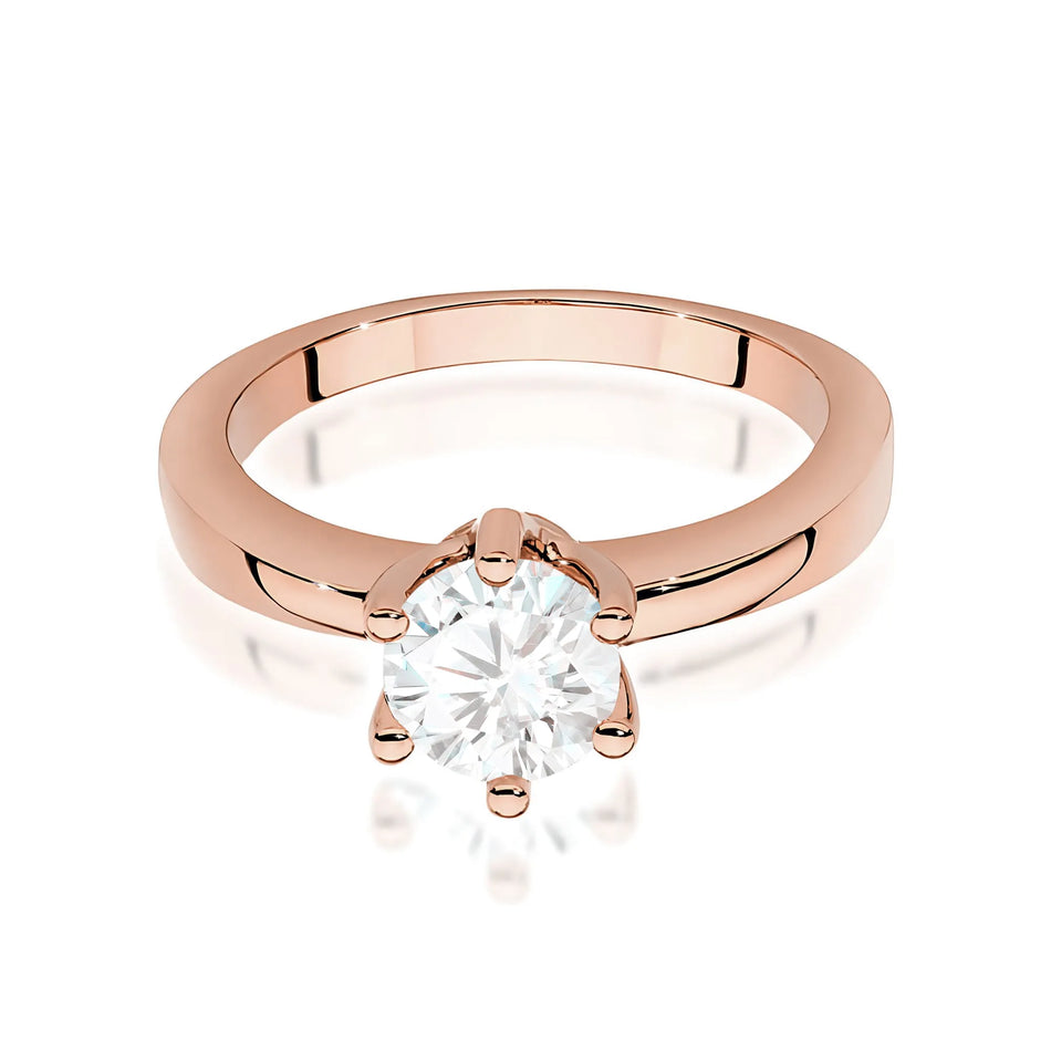 Gold Ring with 0.70ct Diamond