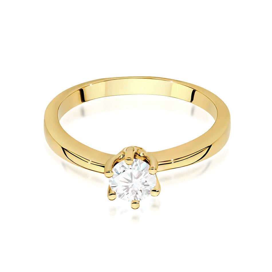 Gold Ring with 0.40ct Diamond
