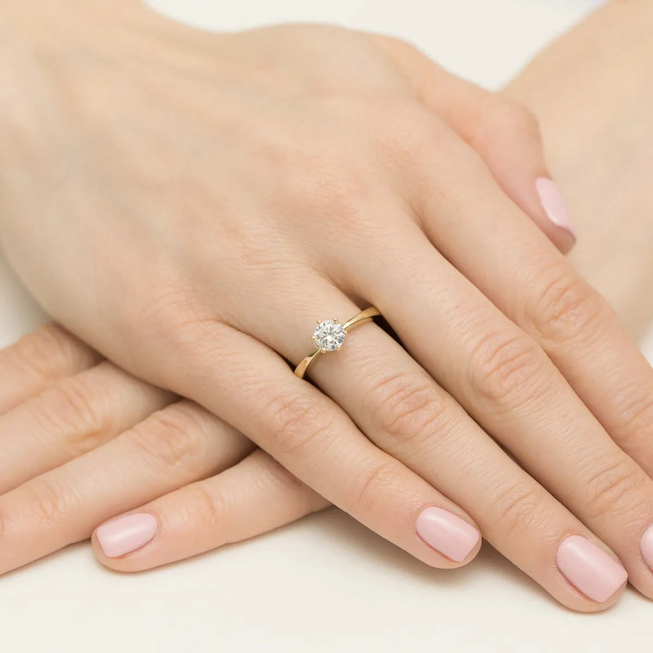 Goldring mit 0,50 ct Diamant