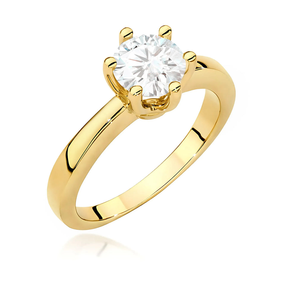 Ring mit Labordiamant 1ct | 14K (585) Gold